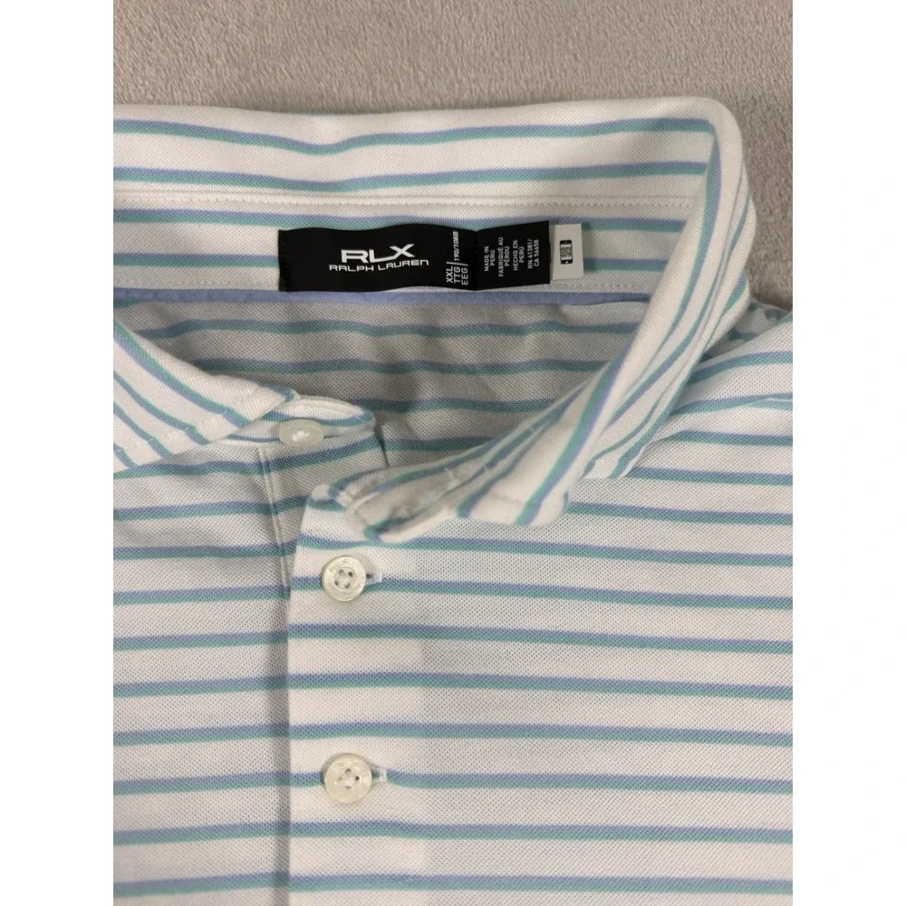 RLX Ralph Lauren Men's Striped Performance Shirt Size XXL